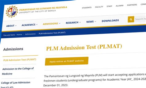plm admission 2024 to 2025|Call For Applications: Pamantasan Ng Lungsod Ng Maynila .